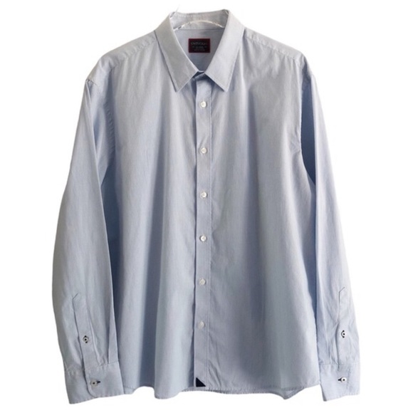 UNTUCKit Blue White Striped Button Front XL Shirt - Picture 7 of 7